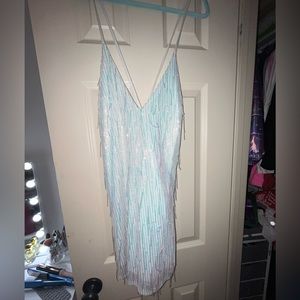 Light blue/iridescent dress